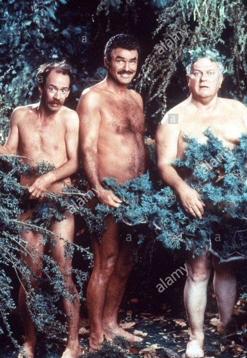 Michael Jeter, Burt Reynolds and Charles Durning in a promotional photo for the season 2 premiere of