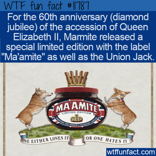 For the 60th anniversary (diamond jubilee) of the accession of Queen Elizabeth II, Marmite released 
