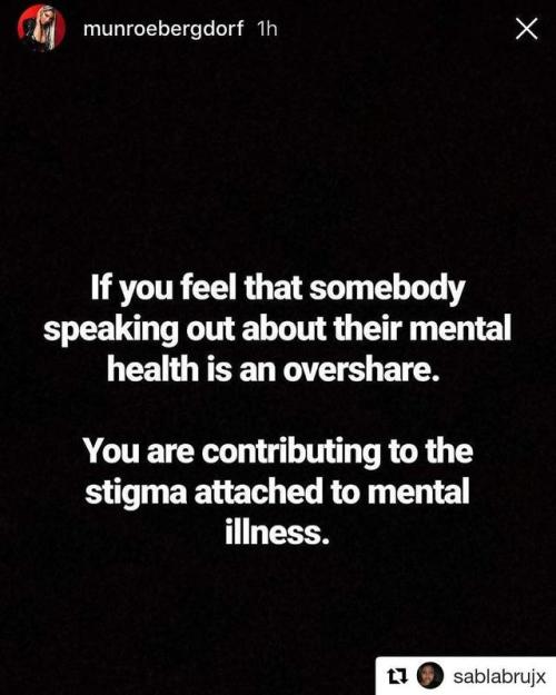 #Repost @sablabrujx (@get_repost)・・・Thank you Munroe. Sharing about your emotional and mental health