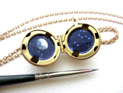 fuckyeahsexanddrugs:  culturenlifestyle:Miniature Oil Paintings Inspired by Astronomy on Rustic Lockets by Khara Leone New York-based artist Khara Leone hand paints from scratch miniature enamel paintings. Inspired by stargazing and our solar system,