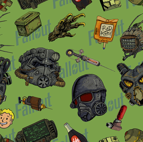 Excited because I can finally play Fallout 4, (some years later) I made this set of stickers and des