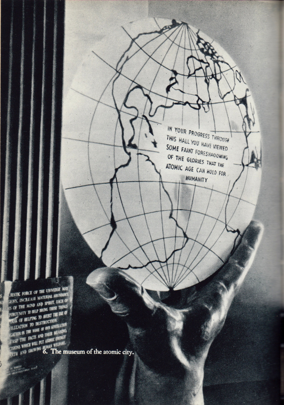 Page from Tomorrow Is Already Here, by Robert Jungk (Rupert Hart-Davis, 1954).From