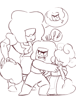 purpleorange:AU where everything is the same but hessonite is a garnet fusion