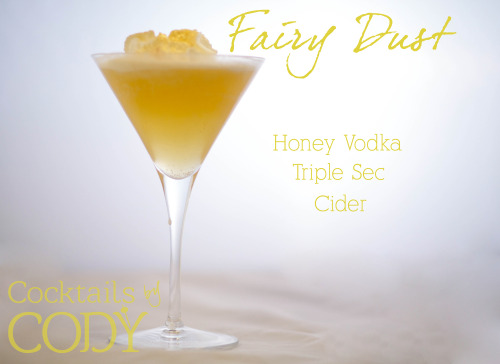 cocktailsbycody:Moving right along, here is part four of my Fairy Tale Cocktails. These are indeed