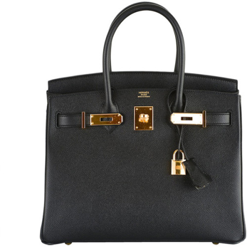 THE BEST HERMES BIRKIN BAG 30CM BLACK EPSOM WITH GOLD HARDWARE ❤ liked on Polyvore (see more hermes 