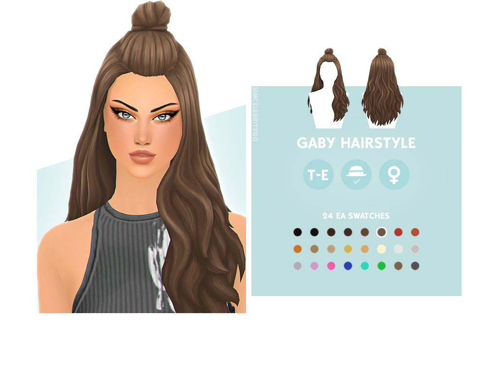 Gaby & Supertramp Hairstyles 🖤✨ exclusive to TSR... — simcelebrity00