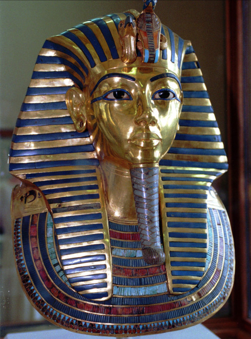 Mask of TutankhamunThis gold death mask of Tutankhamun is an example of the highest artistic and tec