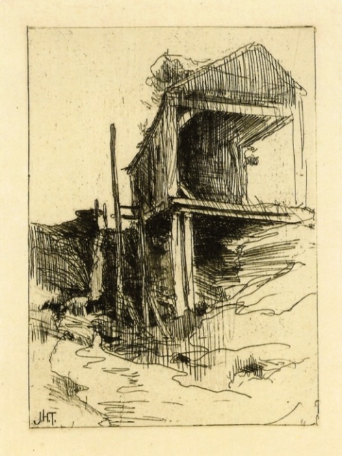 Abandoned Mill, 1888, John Henry Twachtman #twachtman#johnhenrytwachtman#impressionism