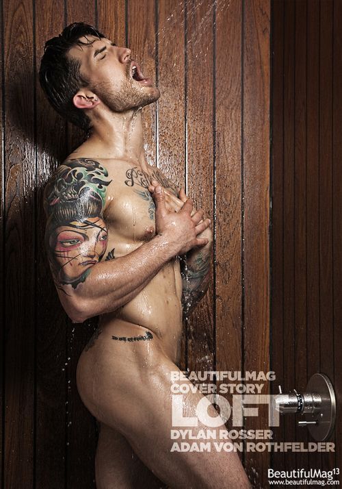 dominicanblackboy:  Sexy gorgeous tatted hot muscle ass Adam Von Rochfelder wet with