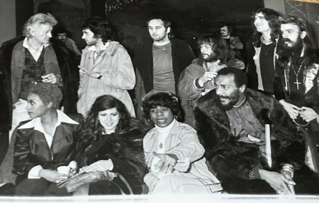 December 1973 - Press photo of different artists for live orchestral version of The Who's 'Tommy' staged at London's 