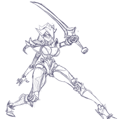 supersatanson:  Mecha Rosalina Sketch 