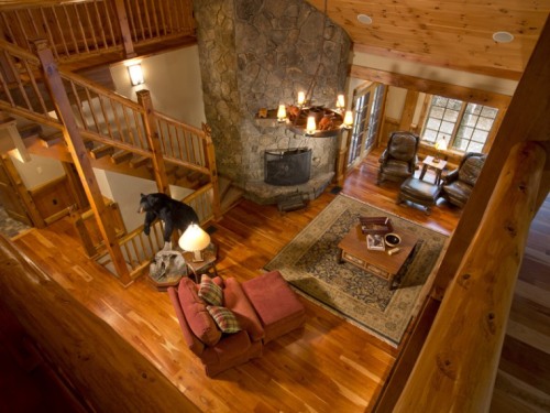 gettinredneckrowdy:  homeadverts:  Water’s Edge, a 4,600+ square foot, refined rustic reprieve from the  everyday complexities of the city life.  Custom built and handcrafted  with an Adirondack theme, yet offering ornate detail throughout  including