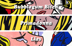  Electra Heart Track Listing // Works By Roy Lichtenstein 