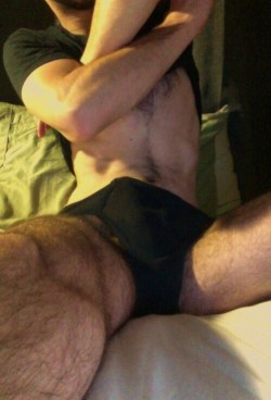 2Hot2Bstr8:  I Would Lick Every Fucking Hairy Inch Of Him……And What A Bulge♡♡♡