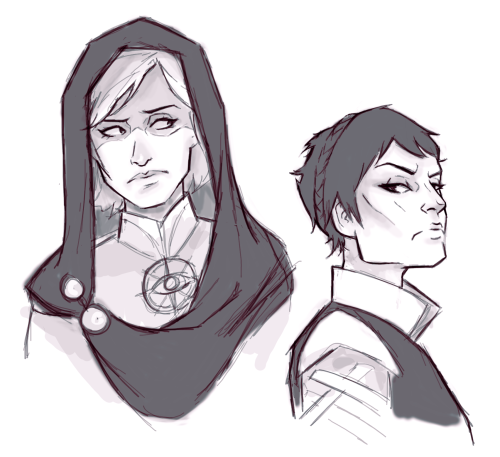 romans-art:sketching my two favourite ladies wearing their best judgmental faces