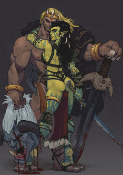 orcbarbs:  Barbarian Orcette pin up