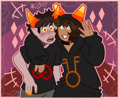 i still think xefros and joey would make cute moirailsdrawn during rev’s hiveswap act 2 stream