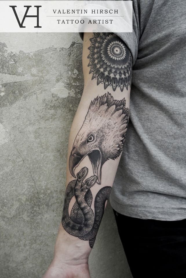 Colorful Humming bird tattoo mandala - REYYARTS - Drawings & Illustration,  Animals, Birds, & Fish, Birds, Hummingbirds - ArtPal