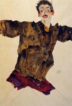 egonschiele-art:    Self Portrait with Outstretched