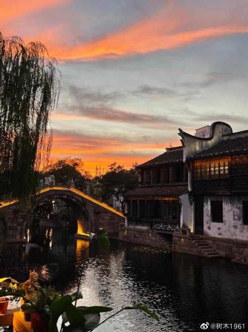 fuckyeahchinesegarden:月河古镇 yuehe guzhen/moon river old town, jiaxing, zhejiang province by 树木1961