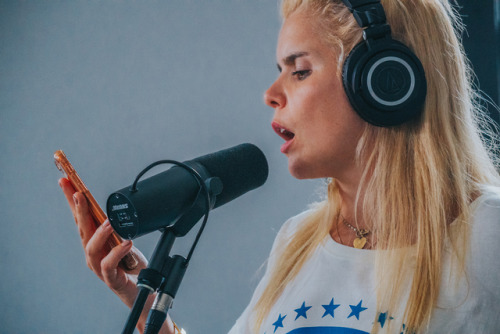 Paloma Faith in the studio with Patrick Wimberly in Brooklyn NY. © Ryan Muir