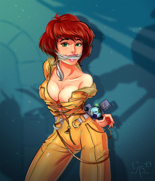 rule34andstuff:  Fictional Characters that I would “wreck”(provided they were non-fictional): April O’Neil(Teenage Mutant Ninja Turtles). Set II.  