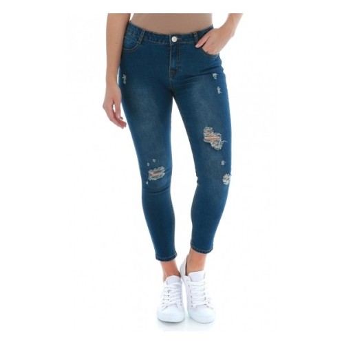 MID WAIST ANKLE GRAZER JEANS (clipped to polyvore.com)