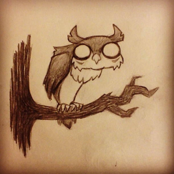 Things make more sense in my head &#8212; Owl TAGS: #owl #sketch #pencil ...