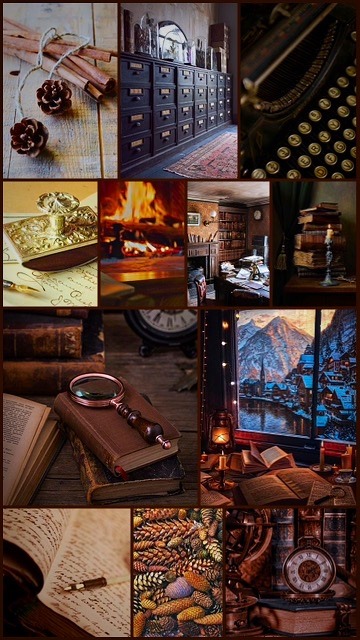 Aesthetic Mood Board For Bernard The Arch Elfs Office
