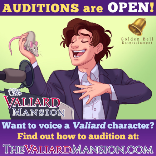 Audition for THE VALIARD MANSION: THE ANIMATED TRAILER!If you are a voice actor, or you’d like