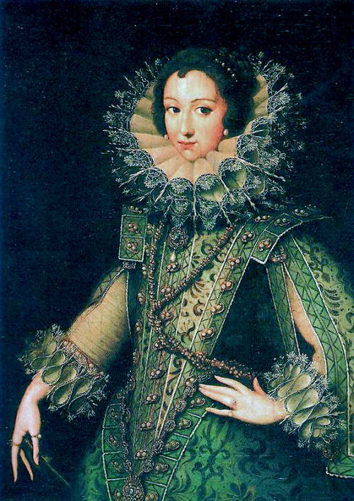Three portraits by Rodrigo de Villandrando:Portrait of a lady,1610sPortrait of Isabel of France,Quee