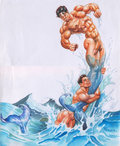 artfullygay:Art by JesusOnTheRocks.