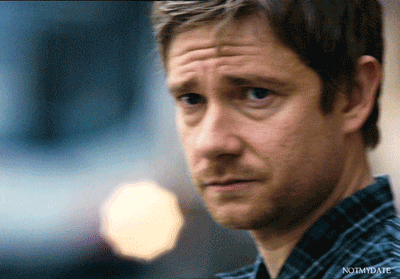 notmydate:  Martin Freeman gives your blog a quick look and moves on.