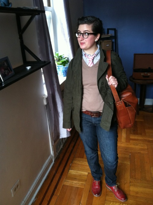thequeerfashionista: Channeling Bing of i-dream-of-dapper today with my pouf. Happy tax day to all o