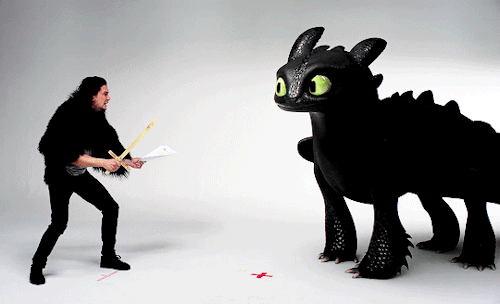 yocalio: Kit Harington auditions with Toothless