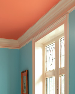 Designmeetstyle:  Designer Tip: Don’t Forget To Paint The Ceiling. The “Fifth