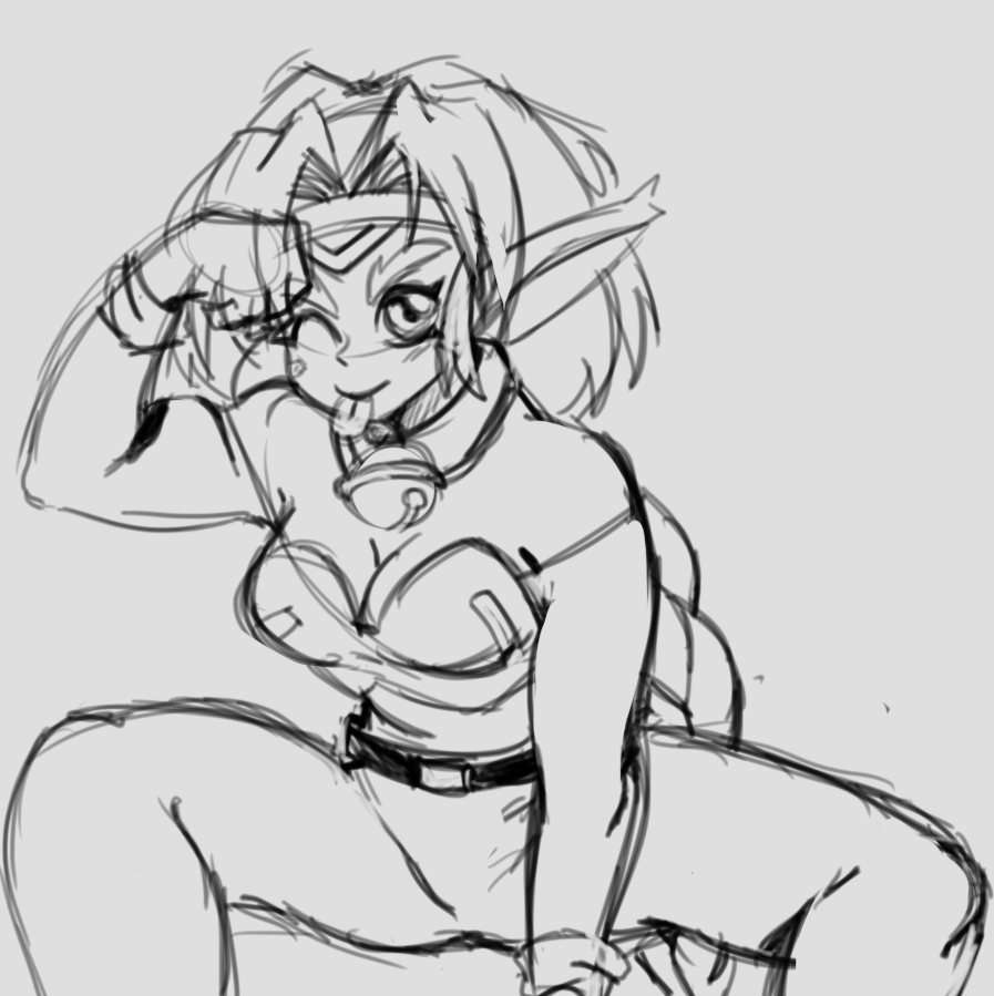 yotomore:Lewd Toonami doodles. Michiko &amp; Hatchin still remains one of my