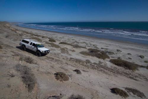 Tierra de las Cruces Post 5 At the southern end of Scorpion Bay we carefully dropped down the beach 