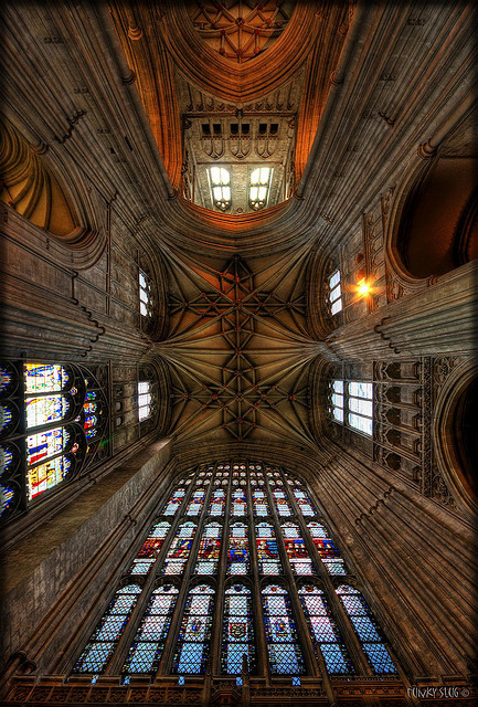 Things Are Looking Up… by Funky Slug on Flickr. Interior of Canterbury Cathedral - the site o
