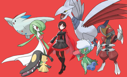 My Version Of Team Rwbys Pokemon Teams!!! [artwork Used Is From The Chinese Rwby Mobile Game]
