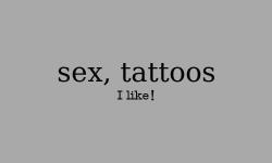 Sex, Tattoos