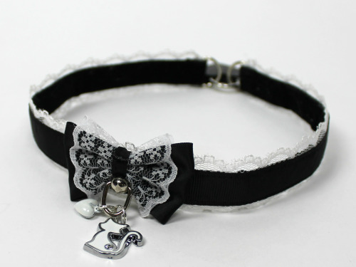 kittensplaypenshop:  Maid Kitten Collars (Velvet Lining Included) available in limited quantities~ Live at 4pm EST :3
