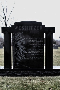 rsphotostuff:Cool newer monument at a cemetery