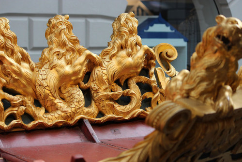 Detail of the royal barge made for Frederck Louis, Prince of Wales, by William Kent (1732)