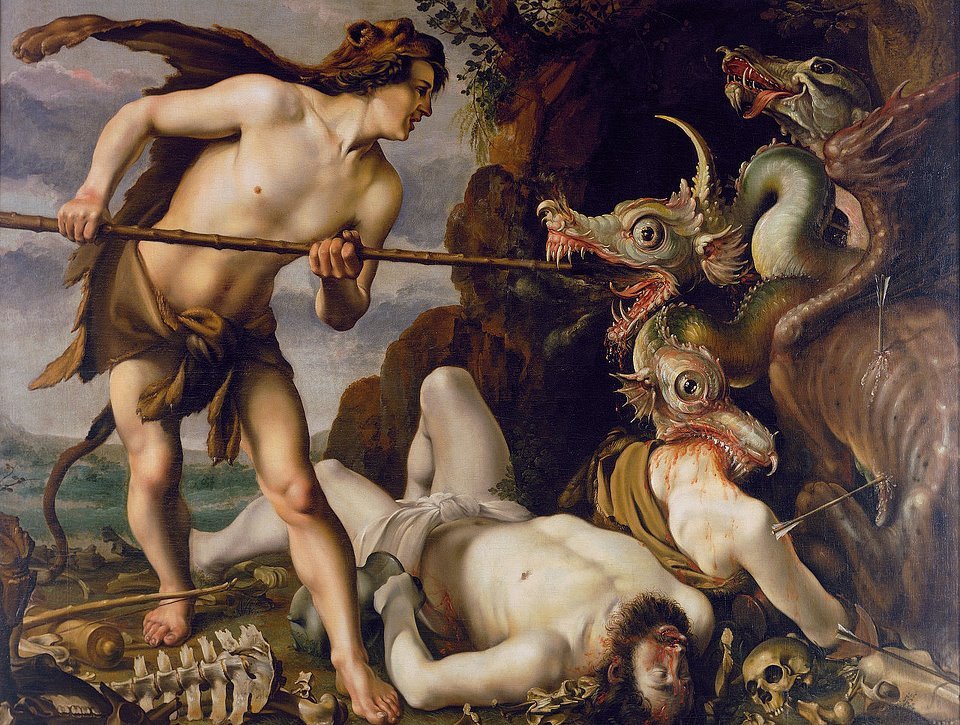 Cadmus Slays the Dragon Hendrick Goltzius, (1558–1617) 