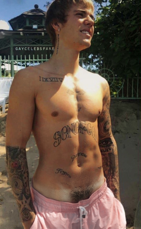 naked Justin public bieber in