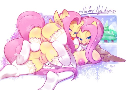 naughtyponies:  I’m not dead. Here’s some Fluttershy.