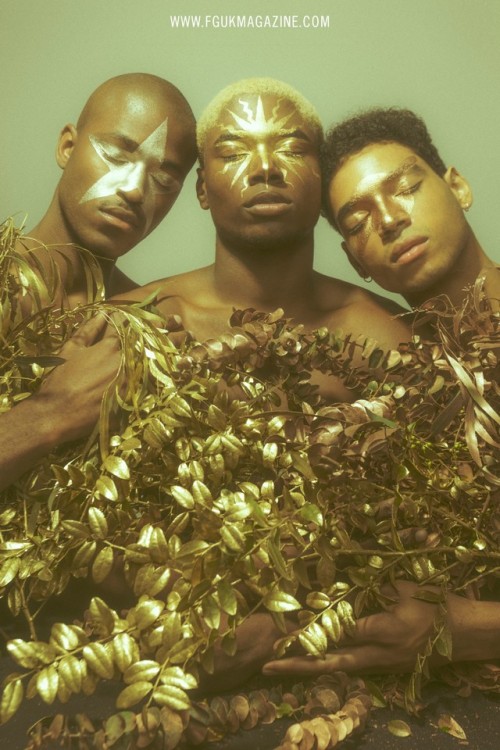 siroyagihkd:   “Divine Fate”   Deon Hinton, Dan Osahon & Znere Grace by Travis Chantar for FGUK Magazine #5 Keep reading 