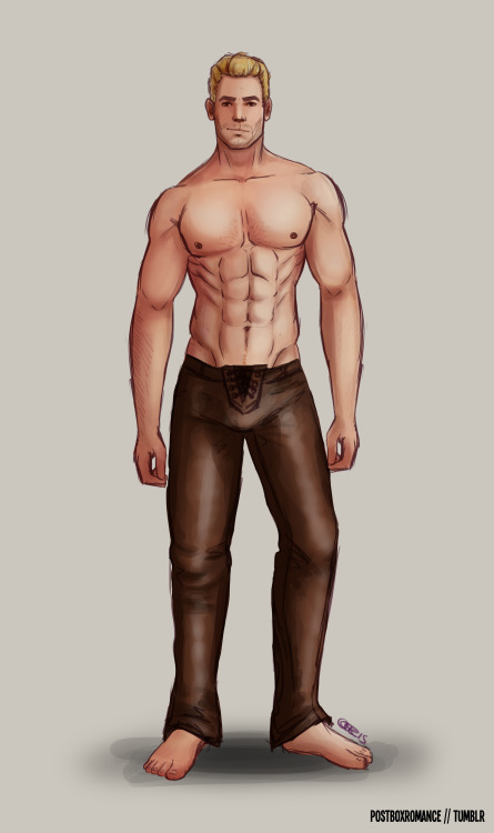 postboxromance: Undressing the Commander I’ve revised his armor and leather jacket with thanks
