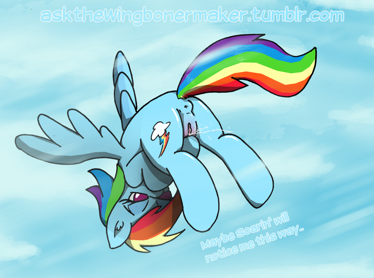 Rainbow Dash Seeking Attention  This was orginally made for the 30min challenge (without